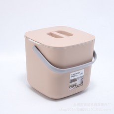 桌上型廚餘桶 附蓋廚房垃圾桶 家用便攜收納桶, 603大號橙色, 1個