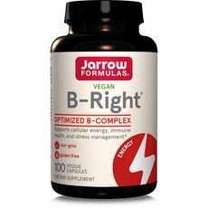 Jarrow FORMULAS 賈羅公式 B Right複合維生素B素食膠囊, 100顆, 1罐