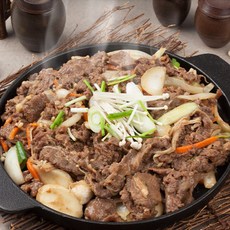 늘반 버섯 소고기 불고기 550g 2인분 소불고기+양파+대파+팽이버섯+표고버섯, 1개