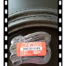 KENDA 建大 20X1.5 輪胎 外胎 內胎 20(406)吋 適用於小摺 童車 折疊車 台灣製 2外2內, 1個, 法式