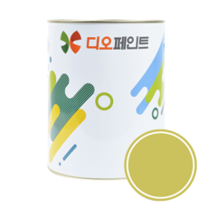 디오페인트 리노타일 욕실 수성 페인트, 1개, 1L, 비비드6(라임)