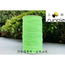 三鈴 SUNDIA 扯鈴專用線 強韌絲包芯線, 1KG 綠, 1個