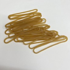 【HY】橡皮筋 No. 26*2mm*2mm 扁狀(1kg /包 黃本色) 重型包裝 文件捆綁 工業包裝 貨物固定, 1個, 黃本色 1kg, 黃本色