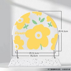 女士專業游泳運動防水不勒頭長髮防水印花時尚親子硅膠泳帽, 白底黃花-標準, 1個