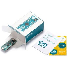 헤더가 포함된 아두이노 마이크로 A000053 ATmega32U4 마이크로컨트롤러 16MHz 20 디지털 입출력 핀 7 PWM 출력 USB HID 지원 임베디드 프로젝트용 콤팩, with headers