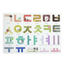 맘스보드 문자자석놀이 한글 자석퍼즐, 4개, 24피스.