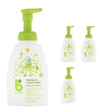 베이비가닉스 샴푸 + 바디 워시 올인원클렌저 캐머마일 버베나 향, 4개, 473ml