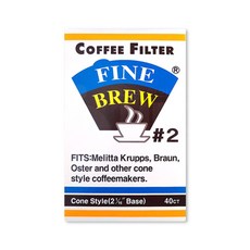 파인브루 커피 여과지2 (2-4인용), 40개입, 2개