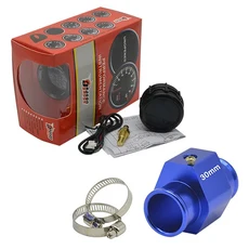 호환 블랙 차량 모터 레드 백라이트 디지털 LED 전자 수온 게이지 40-150 섭씨 온도 측정기 드래곤 52mm, 05 Gauge30