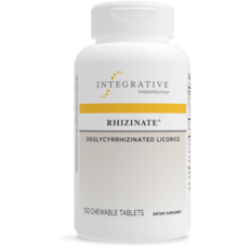 Integrative Therapeutics 인테그라티브 Rhizinate Deglycyrrhizinated Licorice - Original Flavor 100 츄타블렛, 1개, 100정