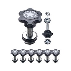 GPCA - 타이 다운 메탈 D-플레이트/D-버클 설치가 쉬운 트럭 타이 다운 카고 커버 마운트와 호환 4xe JL JT JK TJ 등을 위한 튼튼한 지프 랭글러, 6