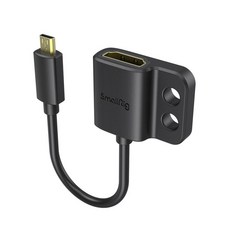 SmallRig 3021 超薄4K HDMI轉接線 D轉A micro HDMI to HDMI 公司貨, 1個, 黑色