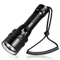 Odepro WD12 다이빙 손전등 전문 강력한 스쿠버 라이트 IP68 방수 랜턴 잠수정 토치