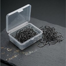 국산 와이드갭 훅 대용량 케이스포함 덕용 광어다운샷 배스낚시 하이카본소재, 1세트, 45개입