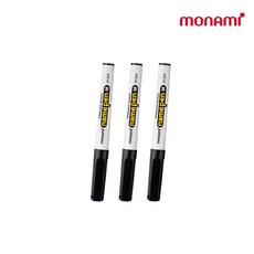 모나미 굵은글씨용 네임펜 M, 2mm 블랙, 3개