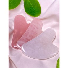 然杉珠寶 水晶刮痧板 - 粉晶/白水晶 V型臉部刮痧板 桃花運 淨化水晶, 粉晶刮痧板, 1個