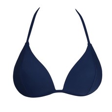 獨家設計款比基尼 時尚細肩帶泳衣 素色綁帶比基尼泳褲, (e78) 深藍色 M碼 ap