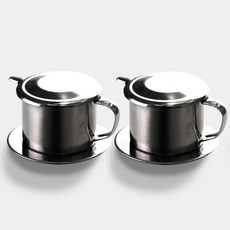 베트남 드리퍼 7Q 2개입 세트 핸드드립 커피핀 연유커피 만들기 카페쓰어다, 단일, 2개, 60ml