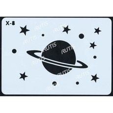 A50-0052 蝶古巴特 DIY 簍空模板, 1個