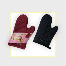 餐具達人【加厚棉質手套】防燙手套 料理好幫手 台灣製造, 紅色, 1個