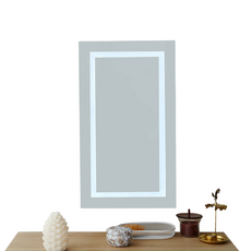 리비니아 핑크 조명 라인 LED 수납형 벽걸이 스탠드 쥬얼리 거울