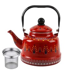 주전자 난로용 화덕 접이식 야외 화로용 장박, 1.1l-2.5l, 1개, 1.7l 레드브라이트레드 스크린 있음