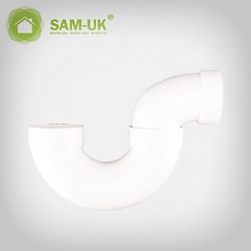 PVC 彈性彎頭管件 多規格螺紋 P 彎頭管下水管門彎配件, 50