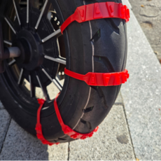 잼퍼니 이륜차 오토바이 스노우체인 케이블타이 레드, 20개