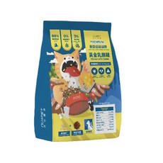 nu4PET 陪心寵糧 黃金乳酪雞 貓飼料 無穀低碳 雞肉乾飼料, 雞肉+蔬菜, 1kg, 1個