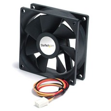 StarTech.com 9.25cm 볼 베어링 저소음 컴퓨터 케이스 팬 (TX3 커넥터 포함) FAN9X25TX3L (블랙), 90x25mm_TX3 - High Air Flow, 1개
