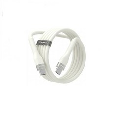 로랜텍 60W PD 파스텔 C to C 초고속충전 케이블, 1개, 크림, 2.4m