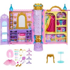 마텔 디즈니 프린세스 Mattel Disney Princess 액세서리 화장대 옷장 플레이 세트, 1개