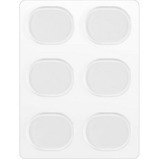 6pcs/set 스네어 드럼 음소거 패드 드럼 댐퍼 젤 패드 스네어 드럼 머플러 음소거 투명 타악기 액세서리(투명)