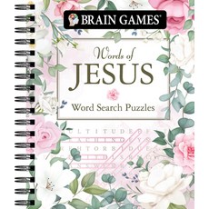 (영문도서) Brain Games - Words of Jesus Word Search Puzzles (320 Pages) Spiral, Publications International,..., English, 9781639382552