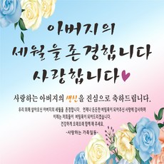 我尊敬父親的歲月祝賀橫幅, 生日