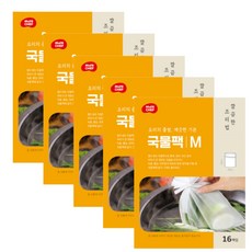국물팩 중형 16매 X 5팩 II 끈이 달려 있어 오래우리기 짱, 16개, 5세트, 중(M)