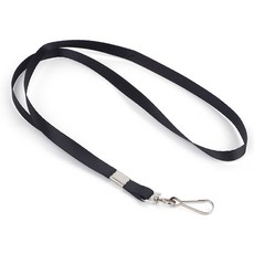 클라라글램스토어 블랙 넙적 목걸이줄 1P 이름표줄, 1개