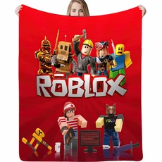 새로운 ROBLOX 부드럽고 따뜻한 수면 담요 사무실 커버 양면 플란넬 프린트 에어컨, 03 150x200cm, 09 7
