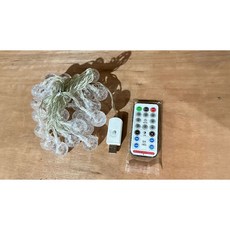 100LED氣泡球燈 【黑馬燈城】 裝飾/彩燈/聖誕節/派對/婚禮/圓球燈/過年/庭園燈/LED【A1770`, 1個, USB插電款帶遙控(超取最多14個),白色
