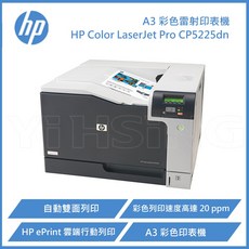 HP Color LaserJet Pro CP5225dn A3 彩色雷射印表機，支援自動雙面列印與網路連線功能，高速輸出提升工作效率