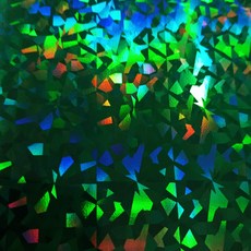 스탬핑 홀로그램 포일 A4, 1개, 21 Green shatter