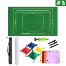 拼圖收納毯 15件組 附８色分類盤, 綠色