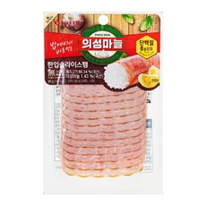 롯데푸드 의성마늘 한입 슬라이스햄 60g, 2개