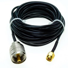 PL259 플러그 RG174 SMA 남성 UHF PL 259 동축 RF 연장 케이블 점퍼 피그 테일, 6M