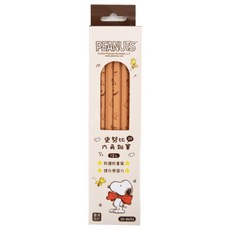 PEANUTS 授權 2B 六角鉛筆 12入裝, 1個, 快樂時光