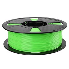 반투명 녹색 PETG 필라멘트 1.75mm 1KG 3D 프린터 2.2LBS 스풀 프린팅 재료 대부분의 인쇄하기 쉬운 FDM 프린터에 적합 CC3D 잔디 그린 색상, Bright Green