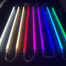 LED T5 컬러 간접조명 인테리어 라인 형광등, 900mm, PINK(핑크색)