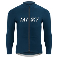 BAISKY 男款 雙拉鍊 抓絨 長車衣 冬岳 深藍 百士奇 秋冬款 保暖