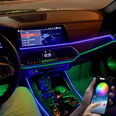 AUTO CREW 聲控彩虹RGB氛圍光纖情境燈 AC-L01 USB DIY 3公尺, 混色, 1個