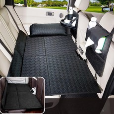 올데이프로덕트 차량용접이식매트리스 카매트, 블랙 세트 양면 침대 (3피스세트+헤드레스트), 기본 차종